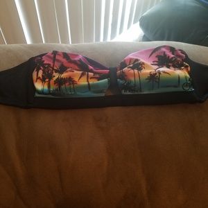 Palm tree swim top